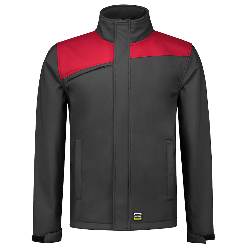 TRICORP Softshell Bicolor Naden - Darkgrey-Red