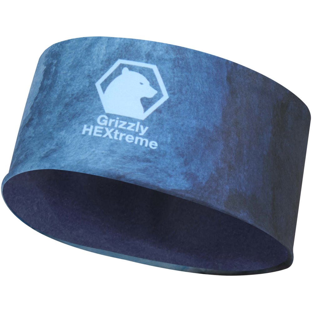 Emma sublimatie hoofdband van RPET met fleece - Marineblauw