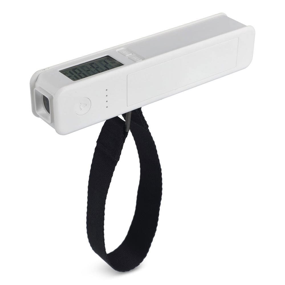 5-in-1 Travel Powerbank 2600 mAh - Bagageweegschaal - Zaklamp - Liniaal - Thermometer