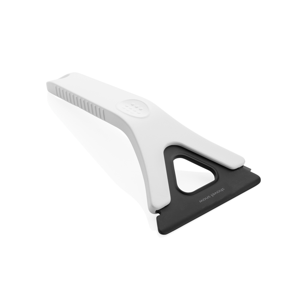 Polard RCS gerecycled plastic ijskrabber 3 in 1 - wit (± PMS White)