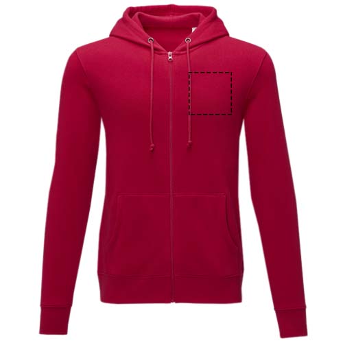 Charon 240 g/m² heren hoodie met ritssluiting